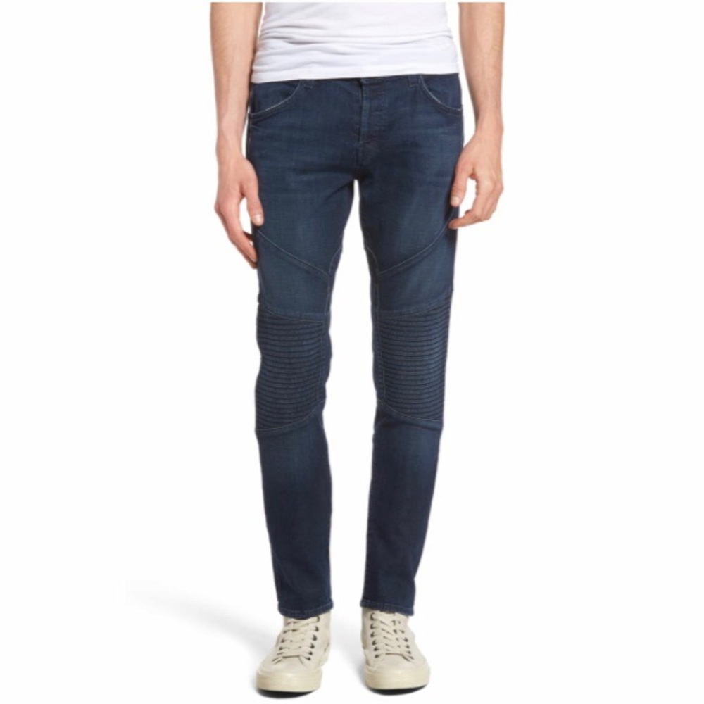 J Brand Men’s Bearden Moto Skinny Fit Jeans